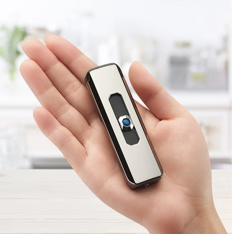 可充电电子防风点火器USB上推按键款双面点火充电打火工具