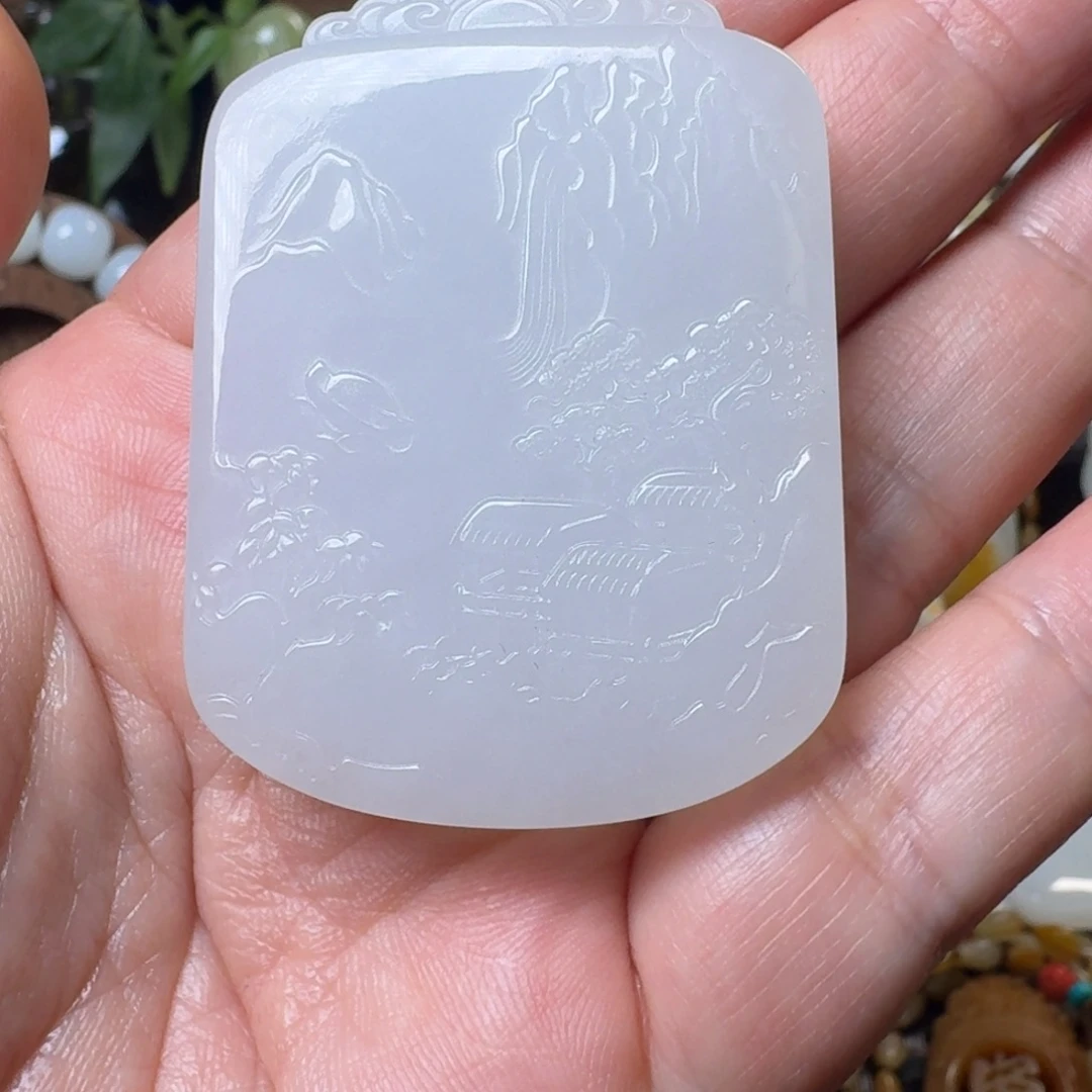 和田玉未镶嵌颈饰