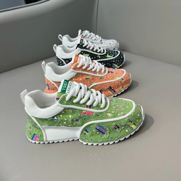 2025春夏新款包底高温烫钻低帮舒适时尚男款运动休闲潮鞋