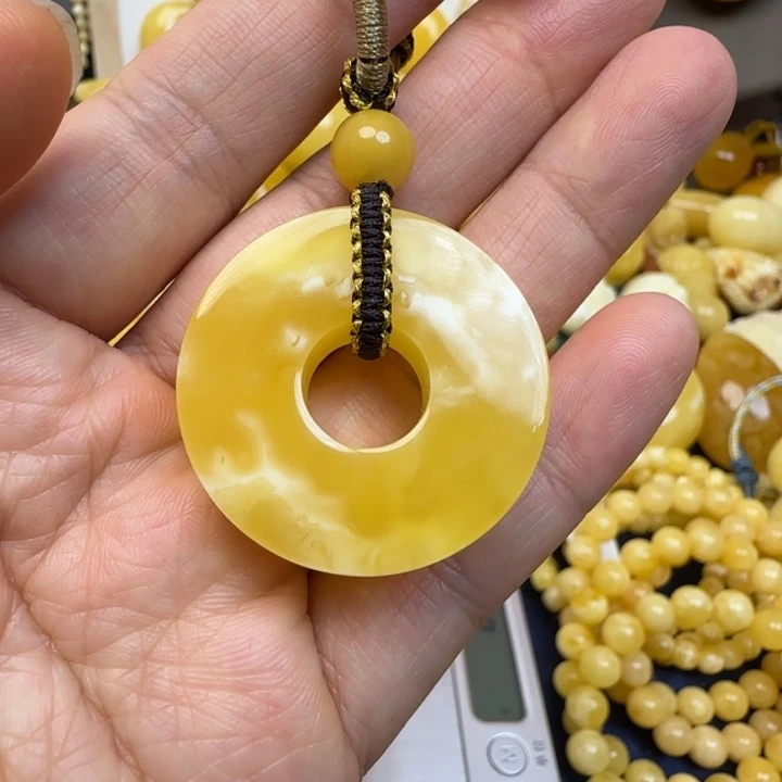 蜜蜡未镶嵌颈饰天然蜜蜡