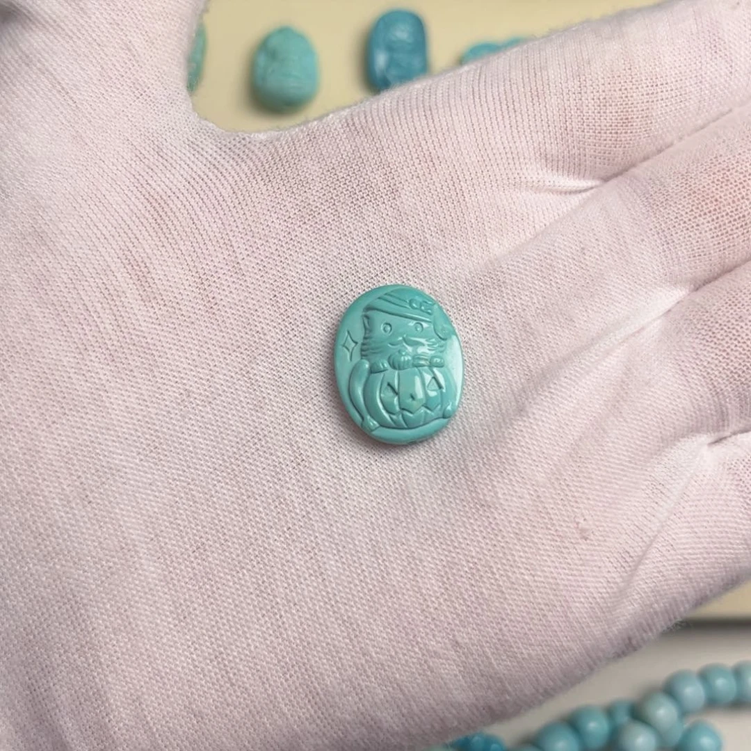 绿松石合金吊坠(不含链)
