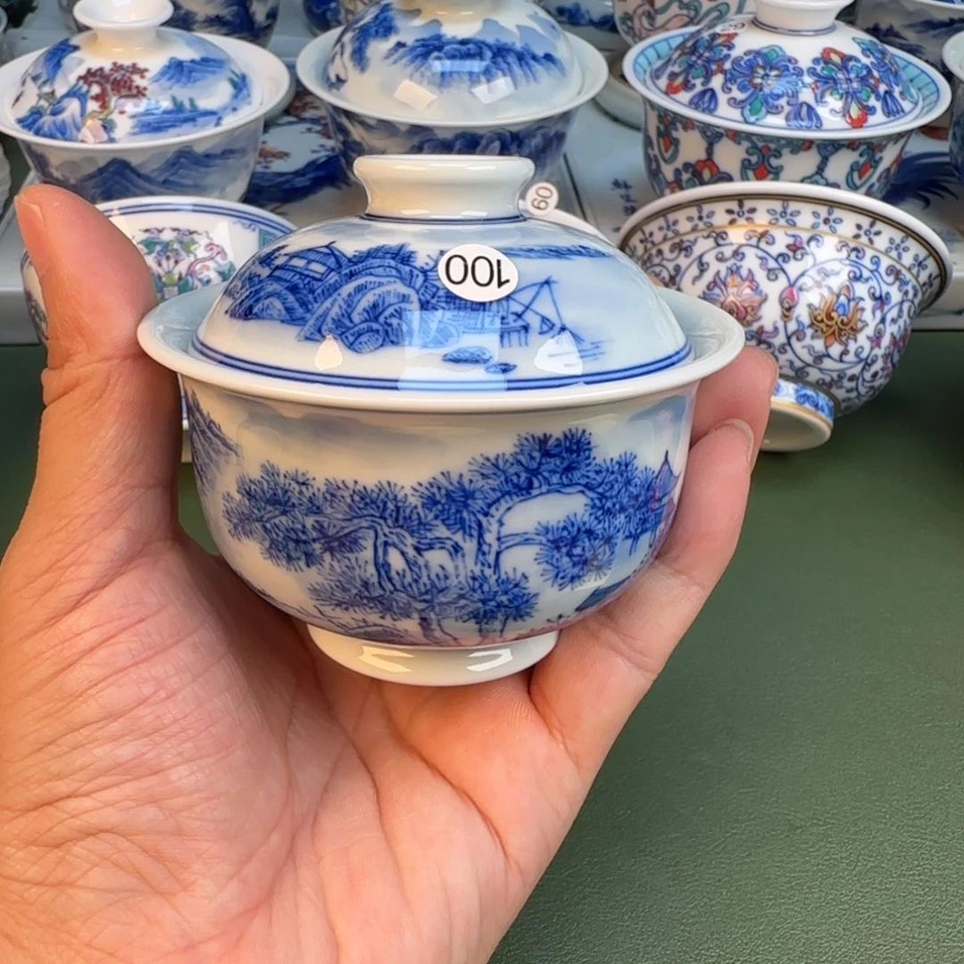 纯手工纯手绘茶具100