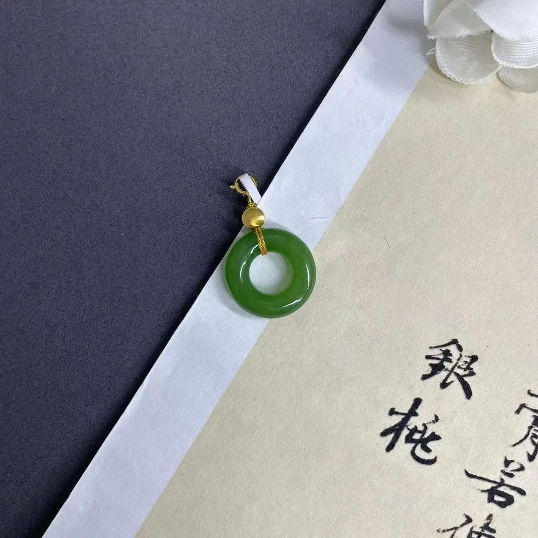 【就在南阳】和田玉甜甜圈吊坠多样性发其一 T7-017