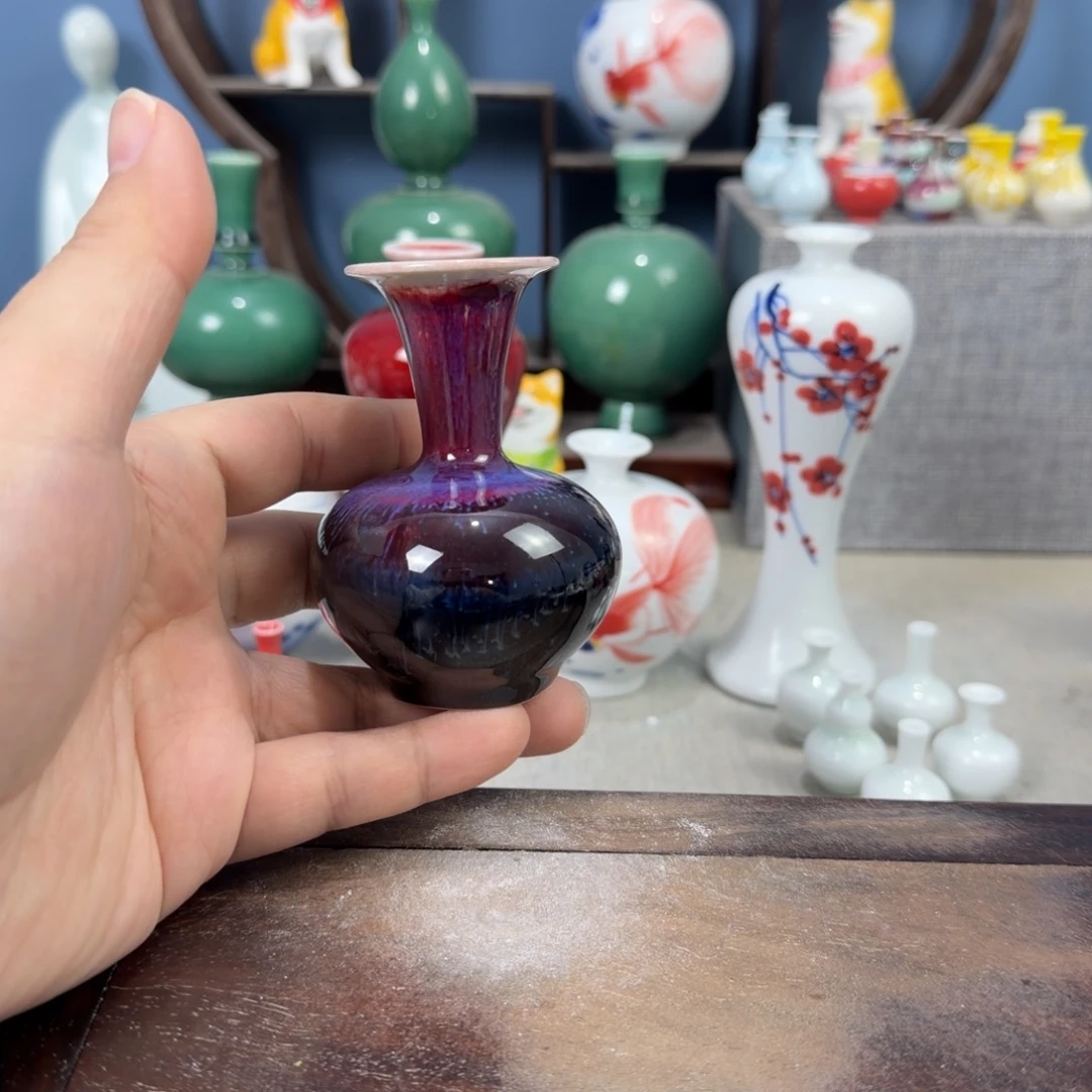 陶瓷手工小花器摆件