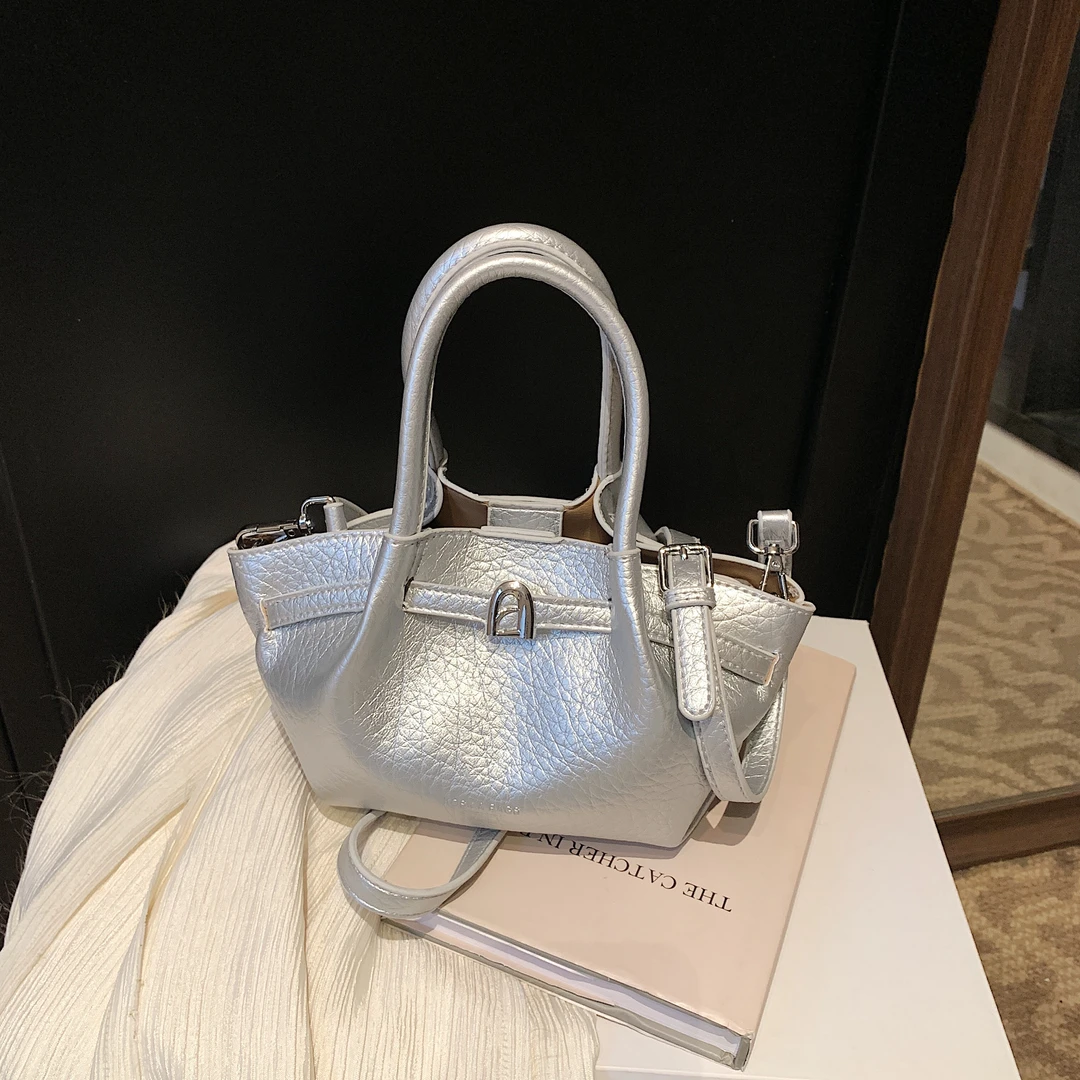 【浪漫华尔兹】韩版新款菜篮子手提包饺子包高品质斜挎包包百搭洋气