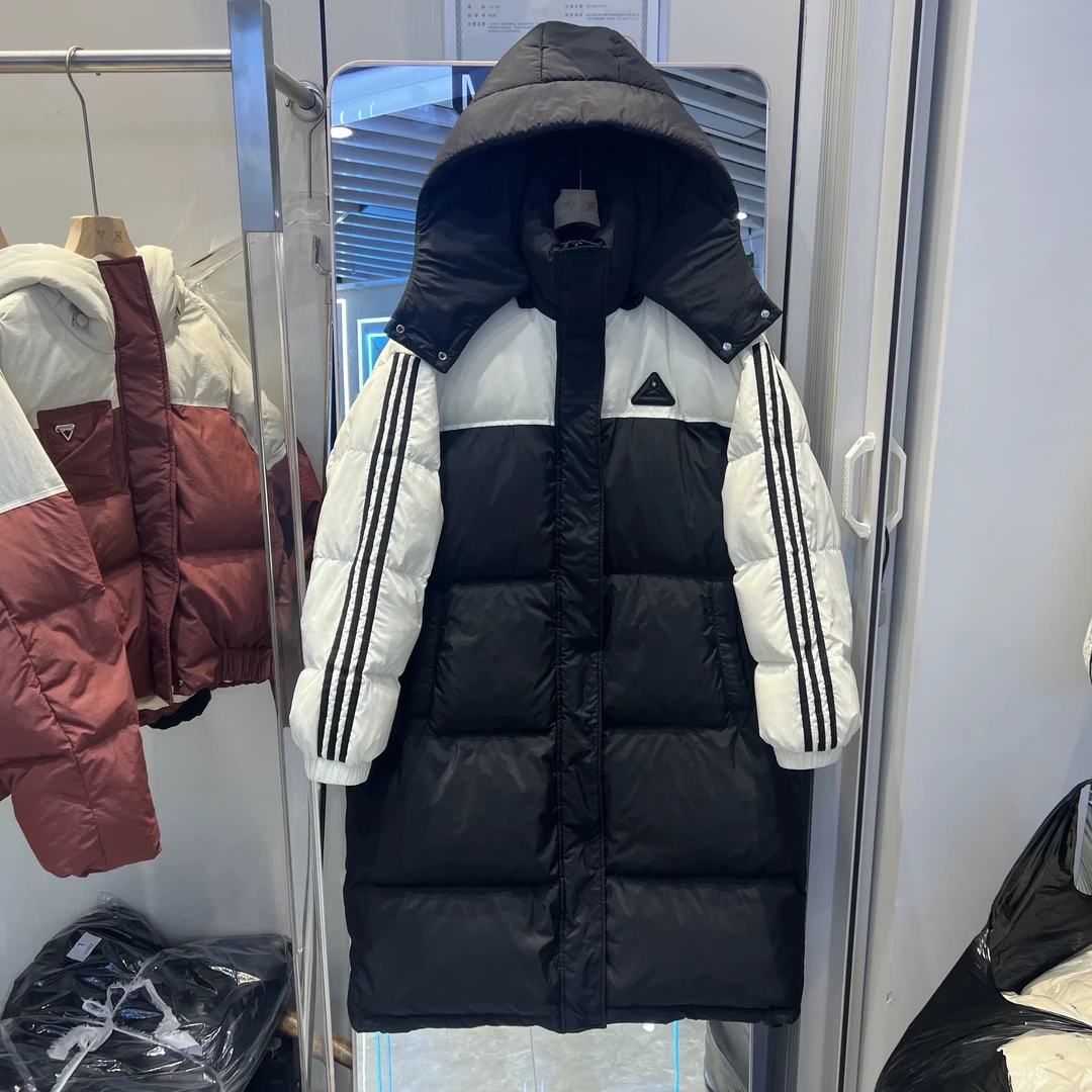 新款鸭绒羽绒服女宽松韩版时尚加厚连帽羽绒服百搭冬季（9021）