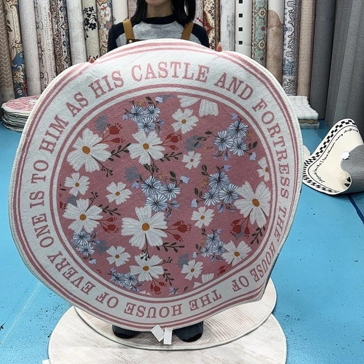 混纺加厚棉布底仿羊绒直径一米二圆微瑕特价