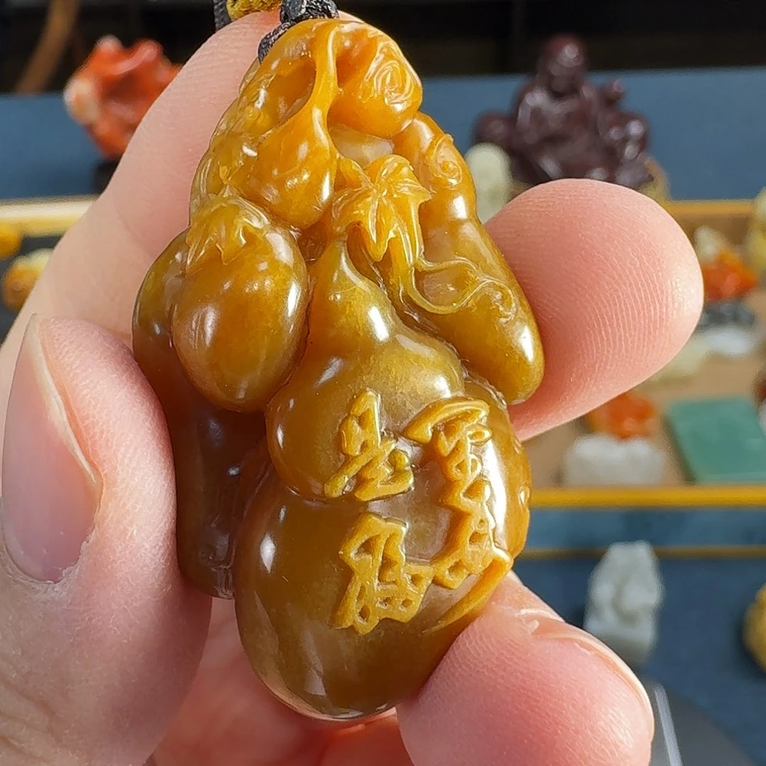 维***C印石寿山石田黄石平安是福