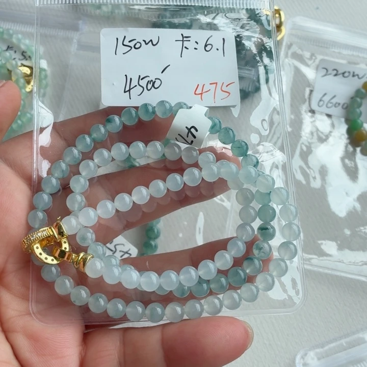 六***一未镶嵌手串翡翠翡翠珠链