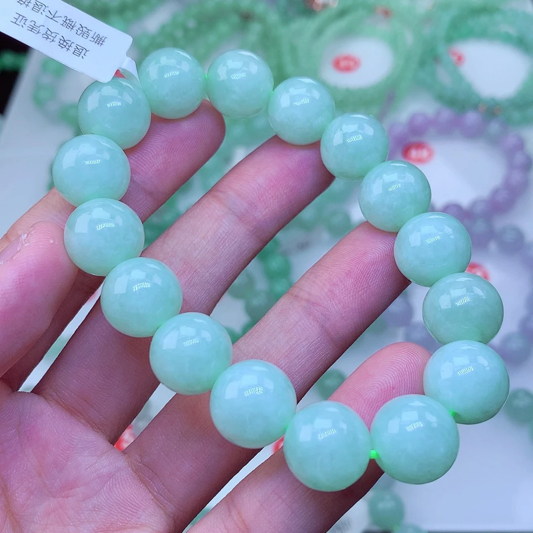 翡翠未镶嵌毛衣链卡13