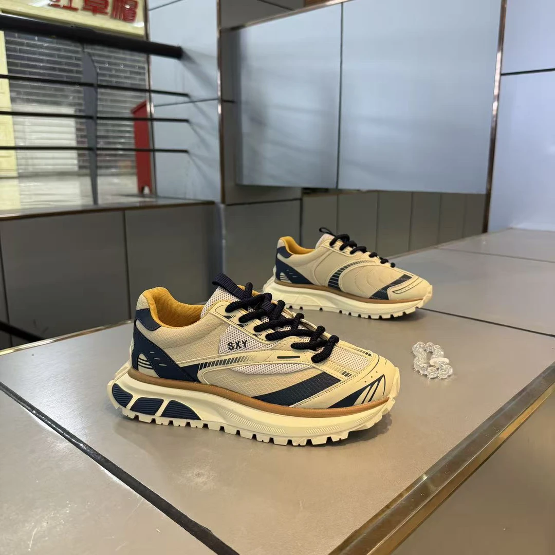 低帮秋季运动鞋单鞋中跟阿甘鞋圆头时尚休闲鞋潮流