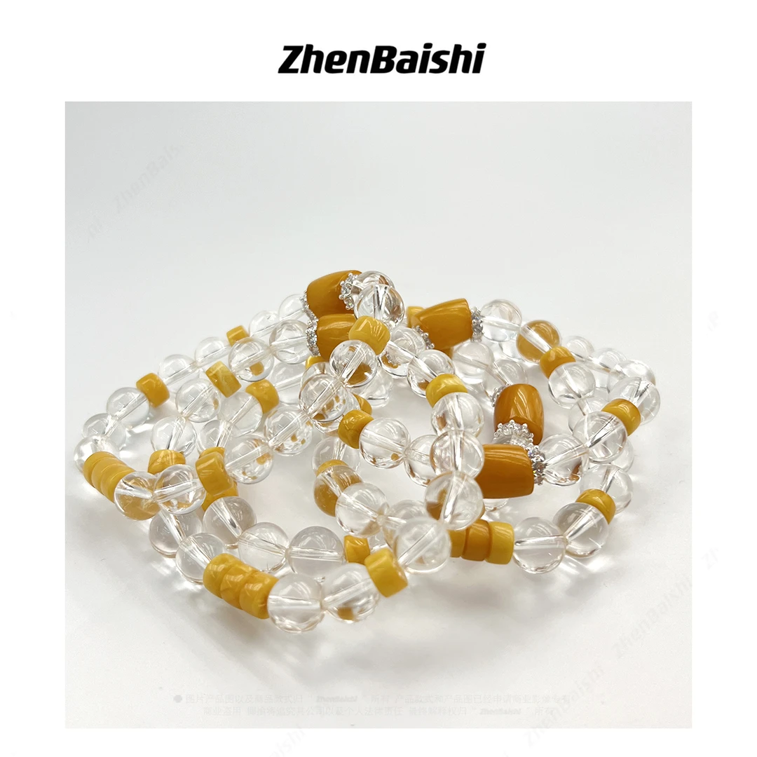 天然水晶设计款单圈手串【ZBS225 】多样性发其一