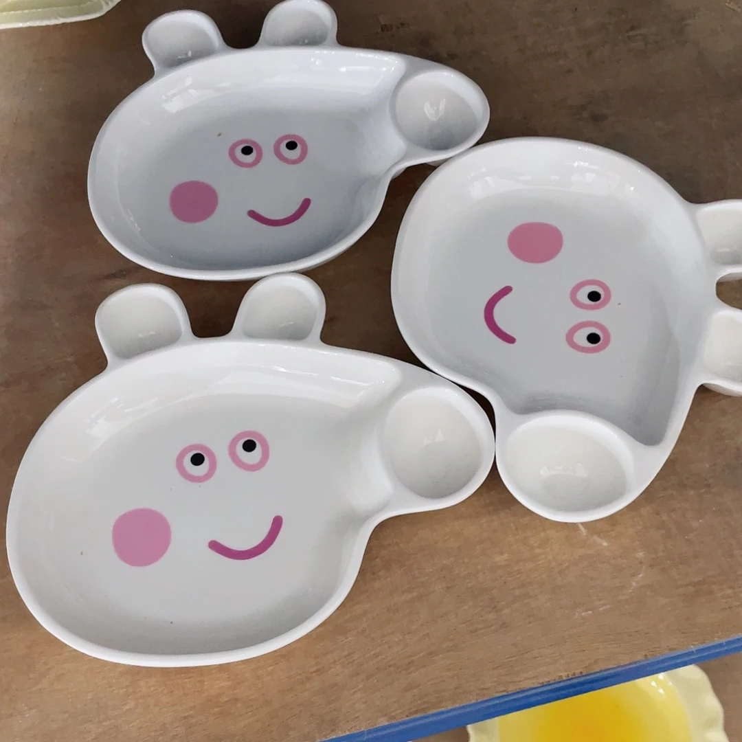 瓷微瑕陶瓷餐具家用 三个