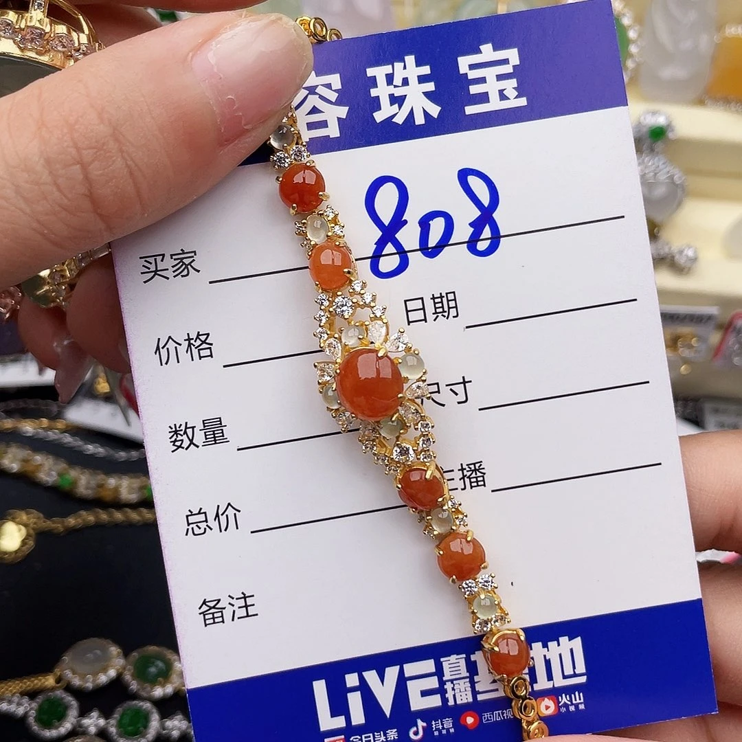 小***咪翡翠戒指银S925镶嵌
