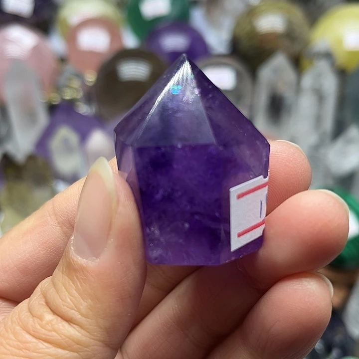 未镶嵌珠宝半成品水晶39克紫水晶柱