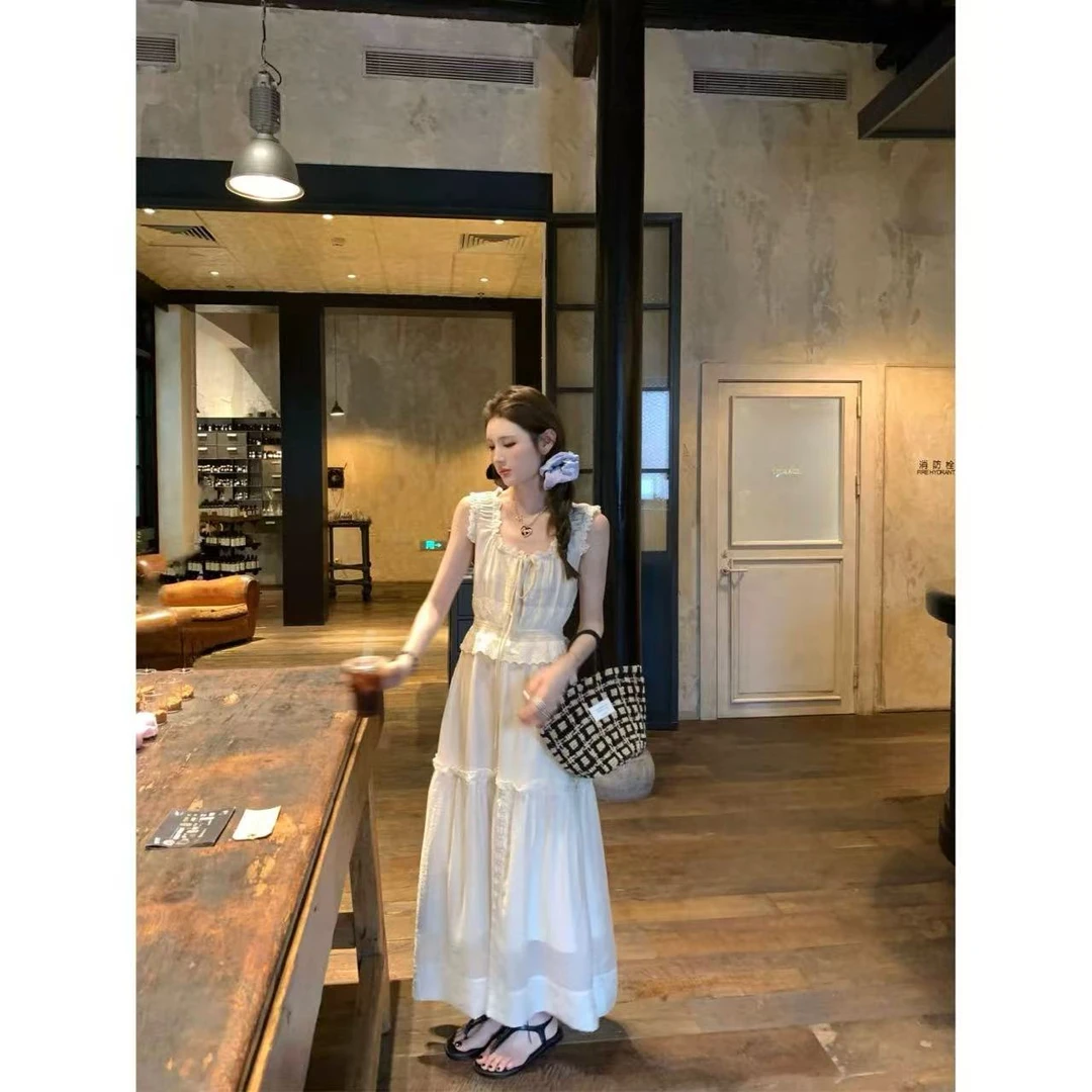 徐秋阳   北欧甜妹  春季新款百搭时尚休闲显瘦显白连衣裙12285