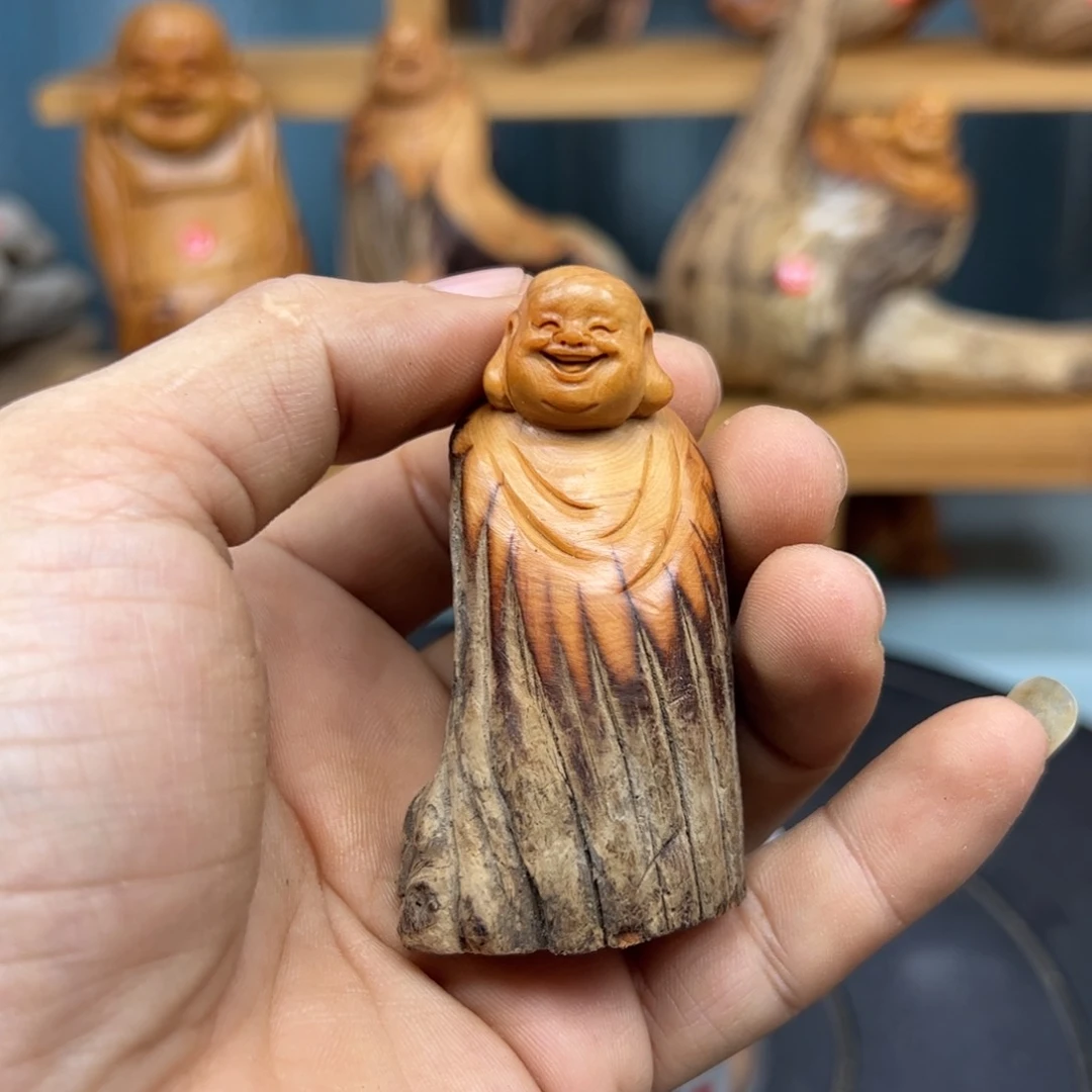 木祥崖柏木摆件手把件