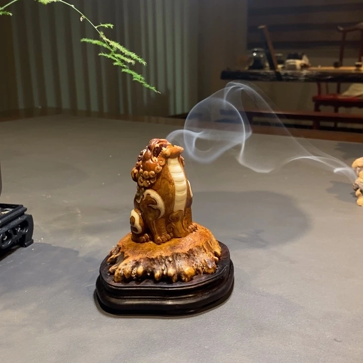 M***亦核桃木/黑胡桃（胡桃木）鹿角香炉