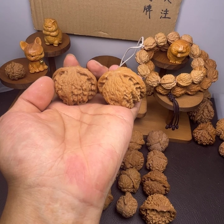 快***恼桃核吊坠磨盘两棱对儿马虎