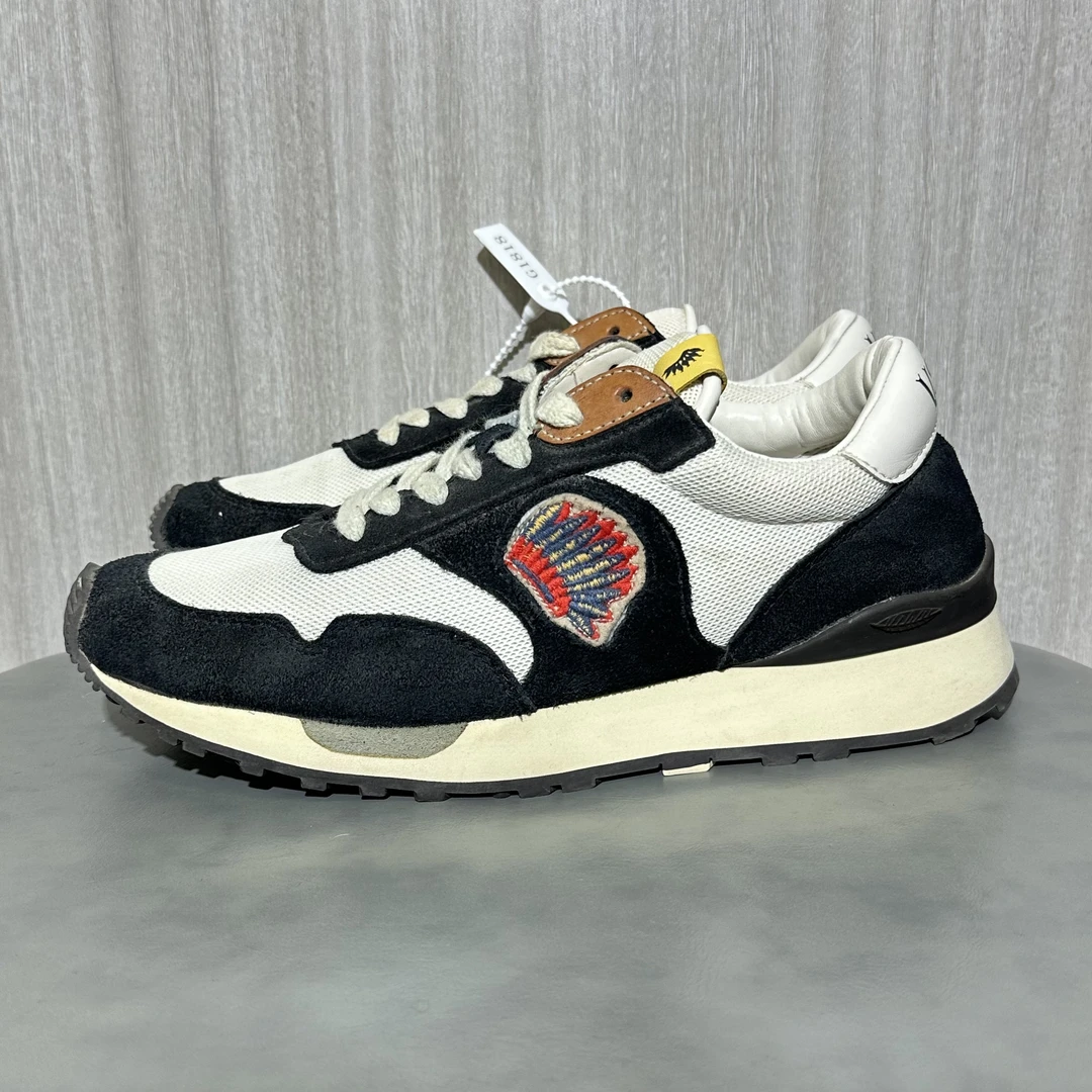 95新 visvim 40.5码 黑色 低帮休闲鞋