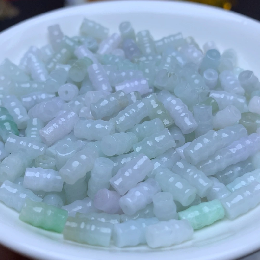 【闪购商品】翡翠手链未镶嵌卡5乘8冰竹节100个