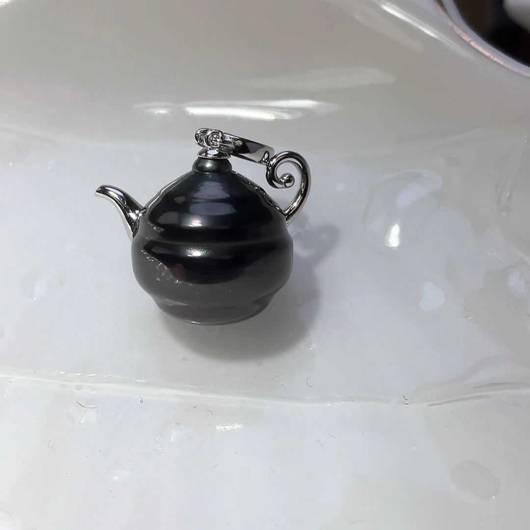 银S925镶嵌海水珍珠颈饰
