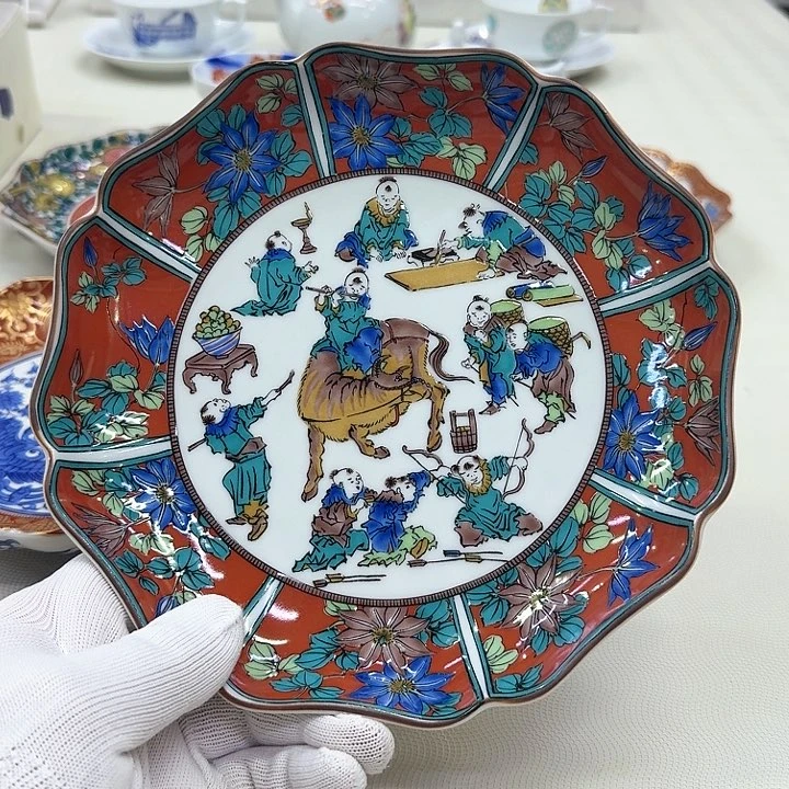 摆件进口瓷器九谷