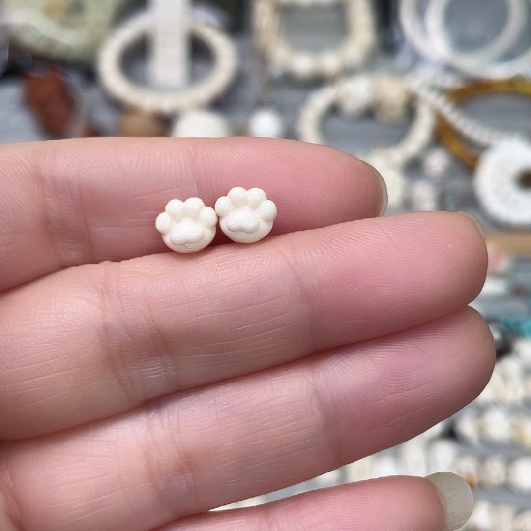 猛犸象牙手串/手链/手镯猫爪一对