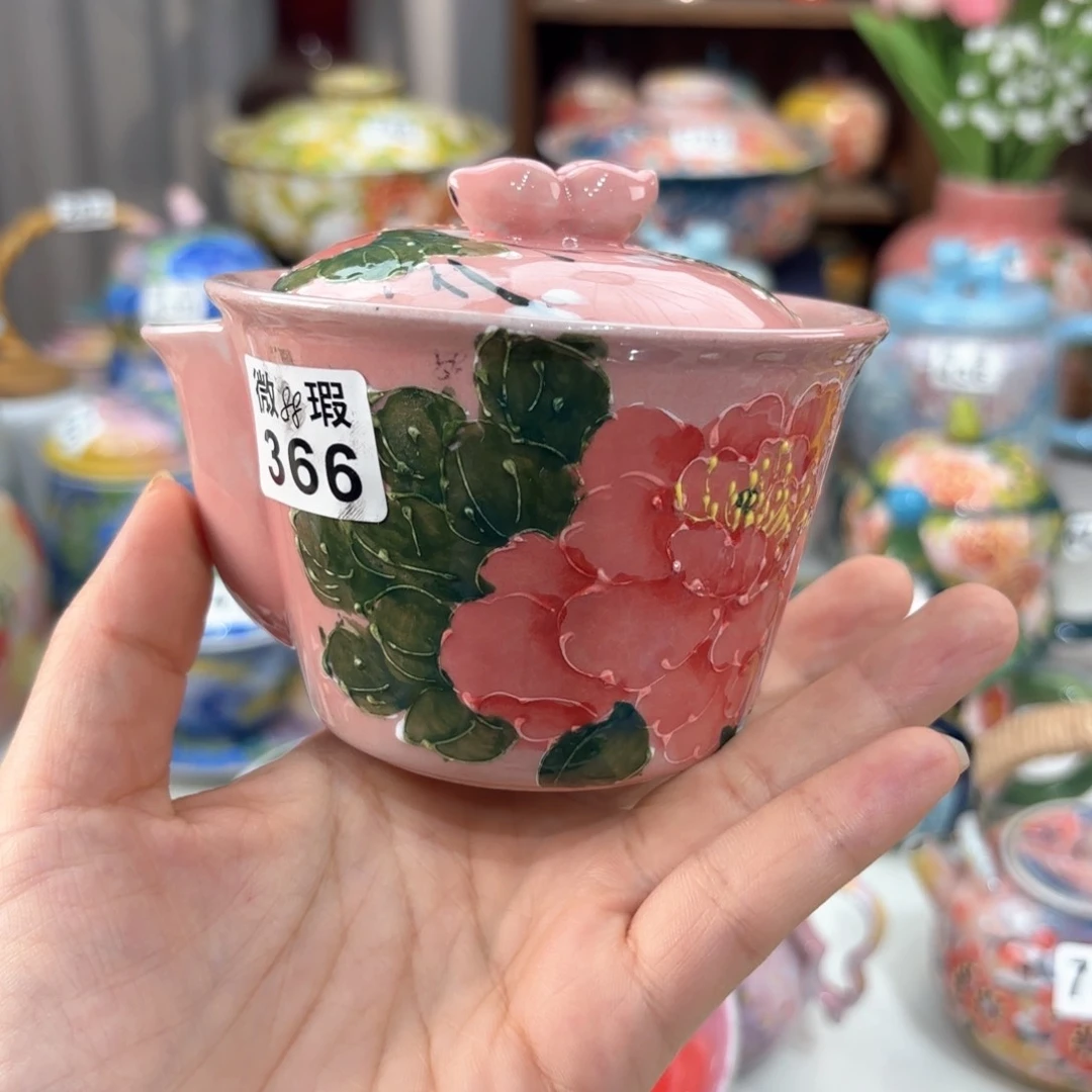 景德镇手绘高温釉下彩陶瓷茶具
