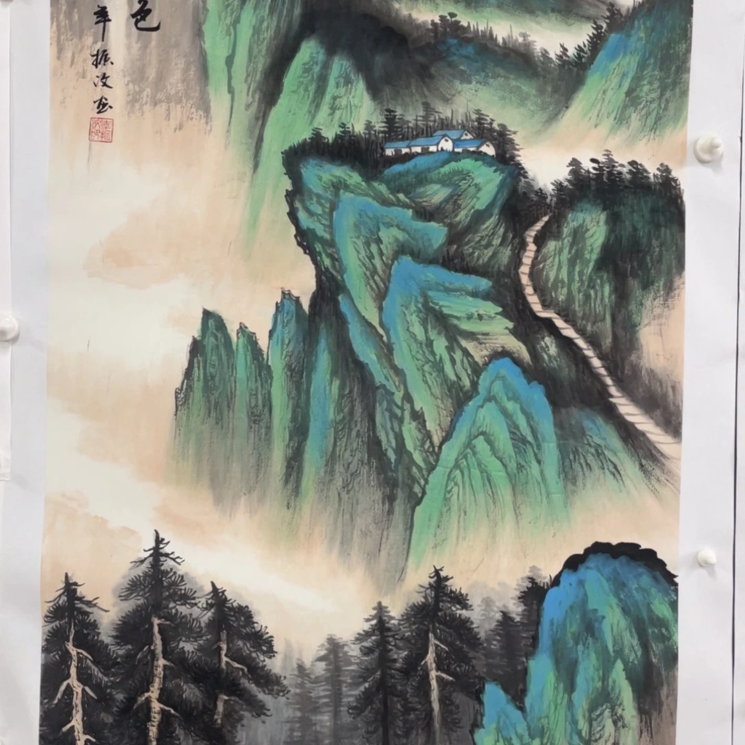 国画李振汶老师绘画