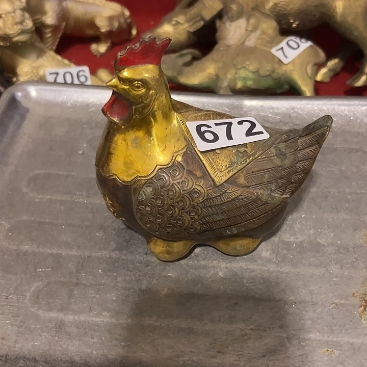 黄铜摆件，文房工艺品摆件