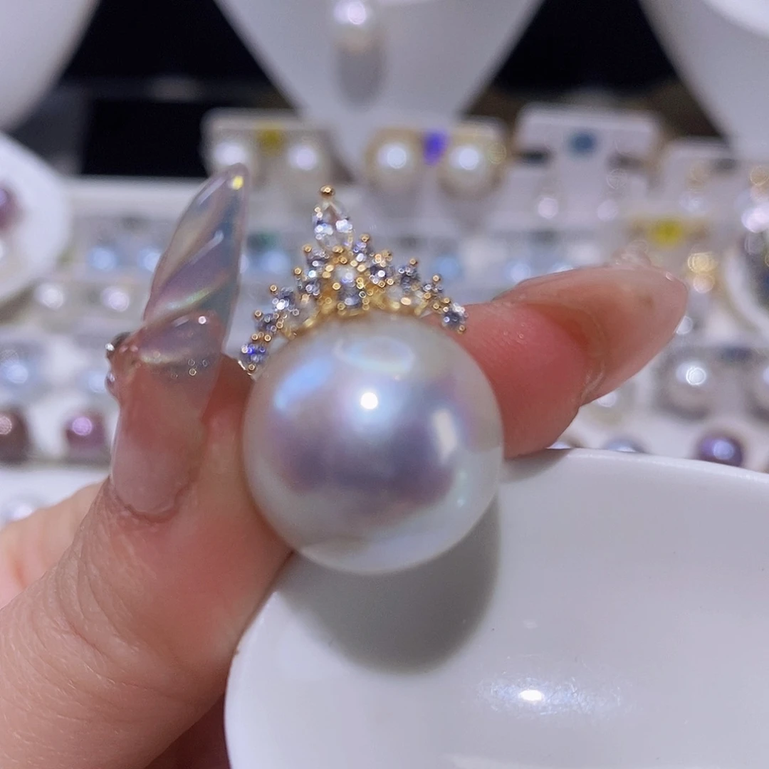 淡水珍珠颈饰银S925镶嵌元****?