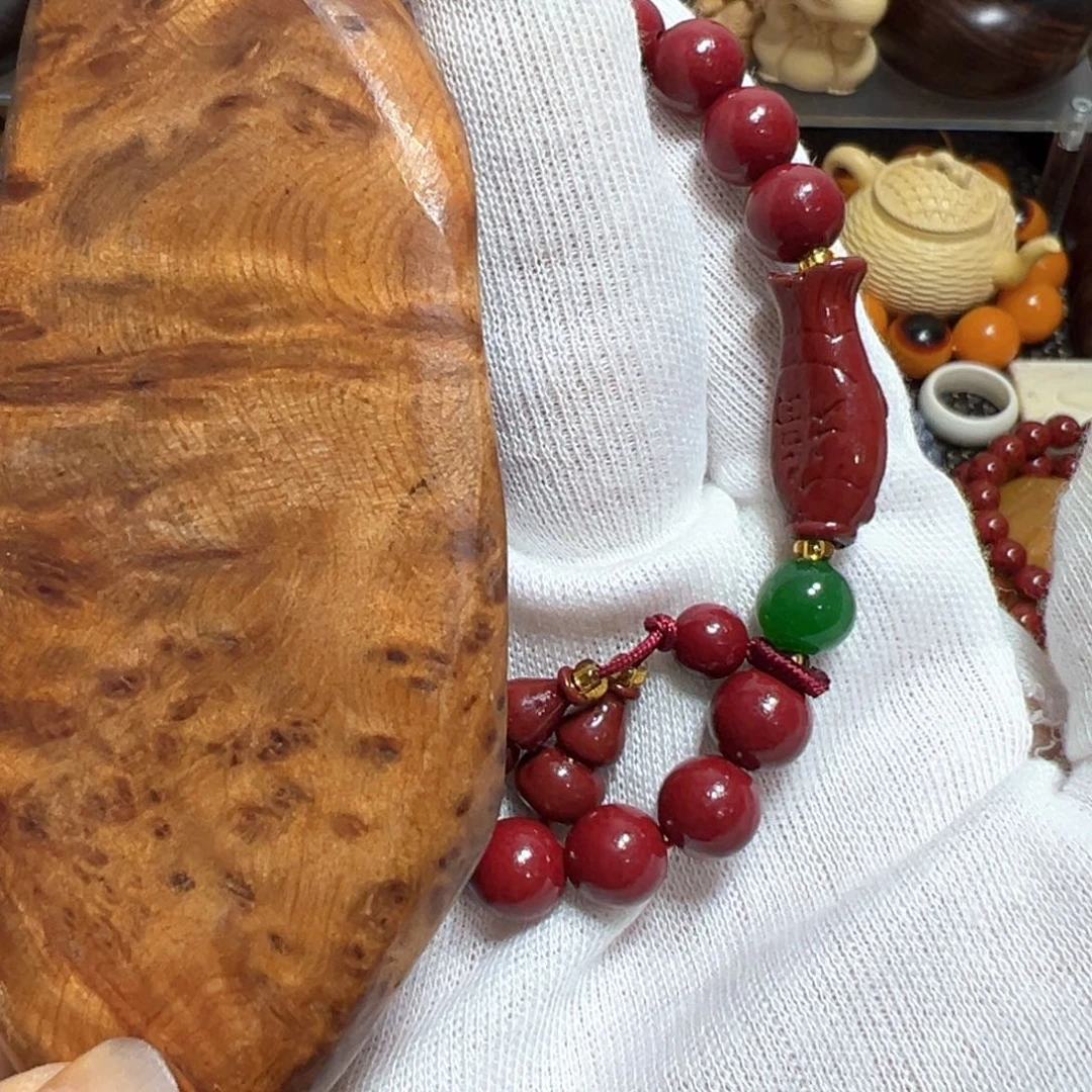 【闪购商品】非洲檀香无事牌08单圈手串