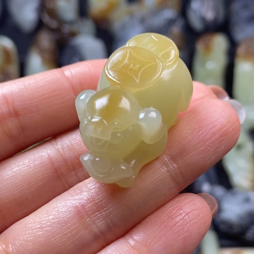 和田玉未镶嵌挂件