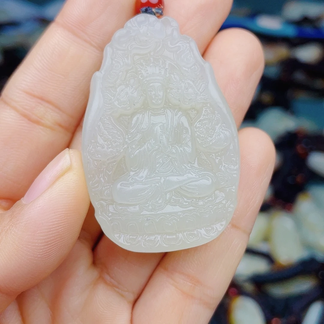 和田玉未镶嵌颈饰