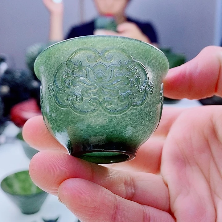 未镶嵌和田玉（青玉）把件微瑕