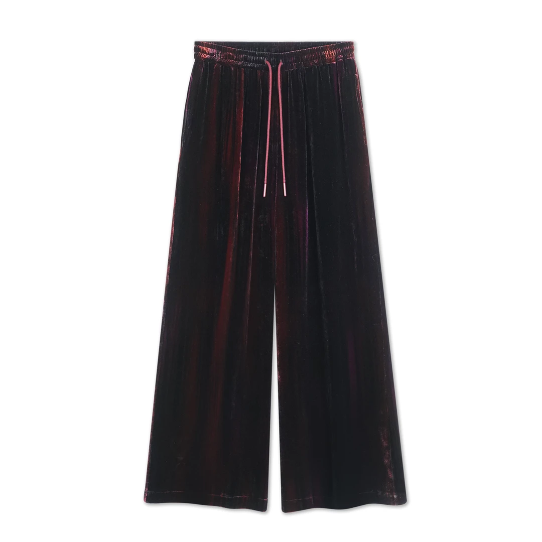 胭脂烬 丝绒直筒裤 新中式国风女装2c13191035