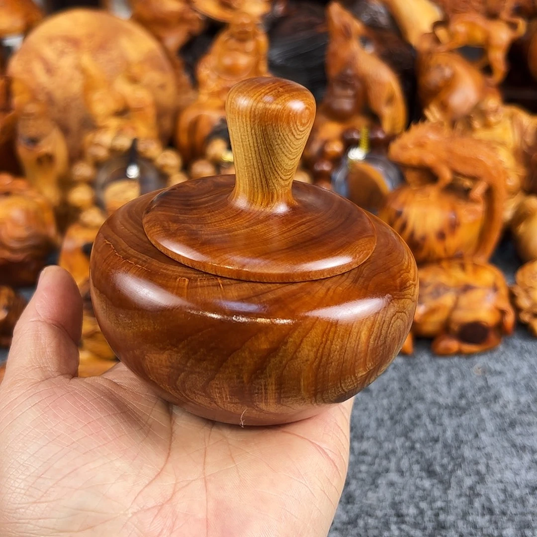 柏木太行崖柏果冻黑油塘心罐子