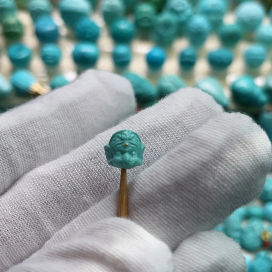 绿松石珠宝奇石未镶嵌发***子