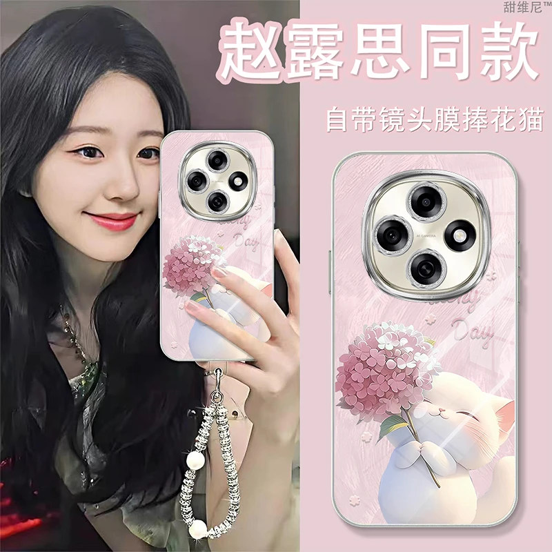 自带镜头膜适用OPPOA6PRO手机壳新款防摔卡通A6GT绣球猫全包A6I