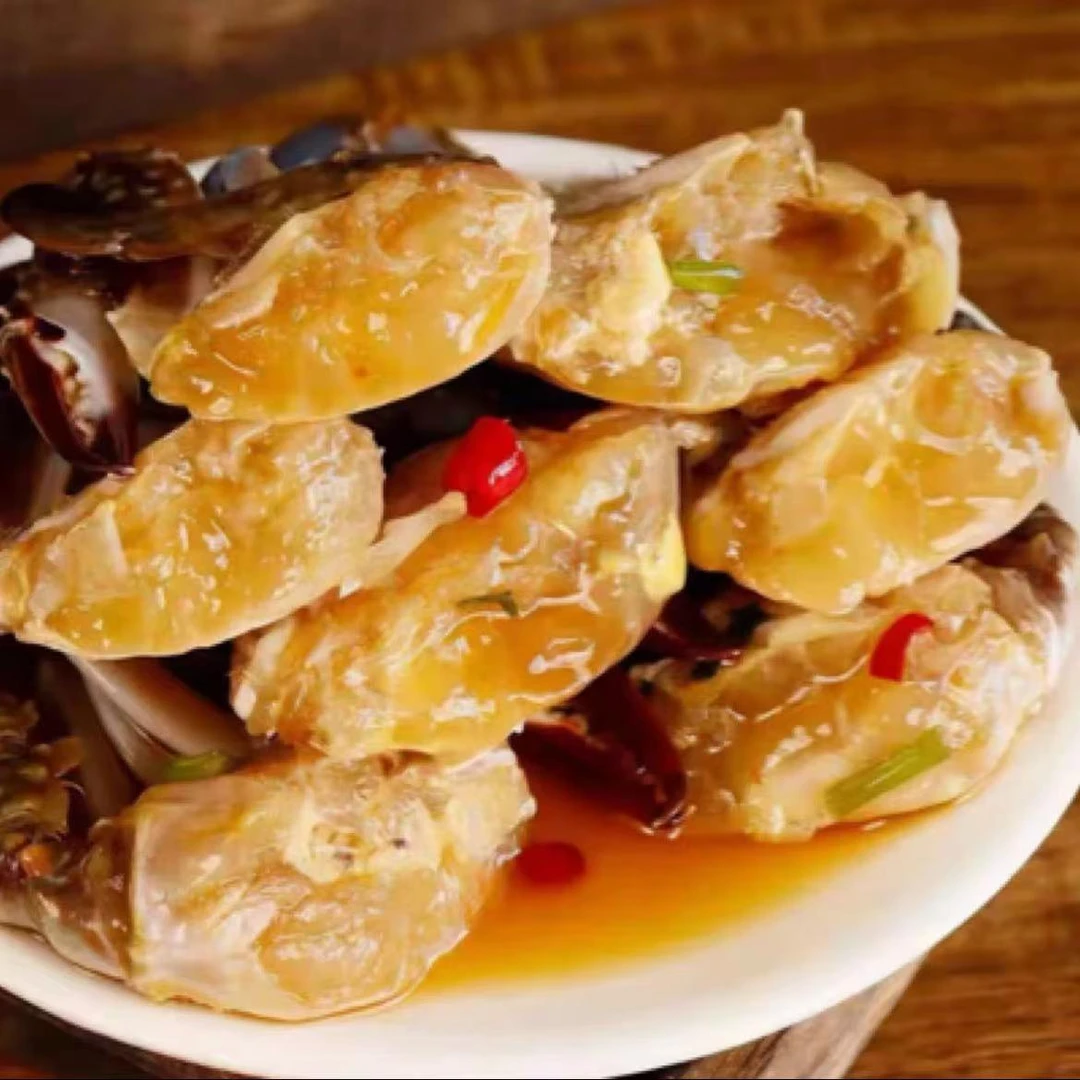 【生腌花盖蟹】900g/2桶大连特色风味生呛花盖蟹即食秘制肥美鲜嫩酒肴必备海鲜