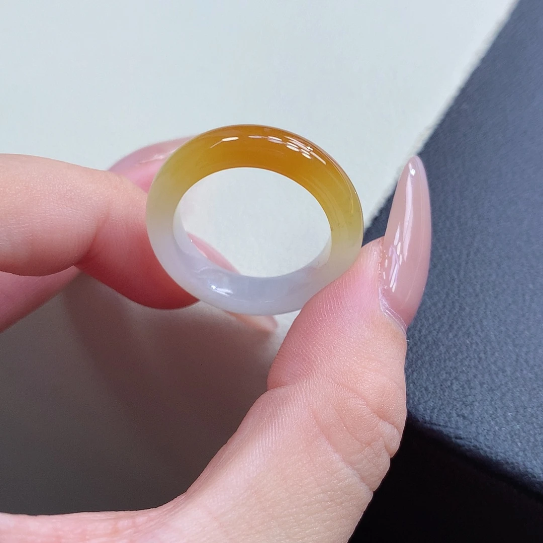 翡翠未镶嵌戒指20号