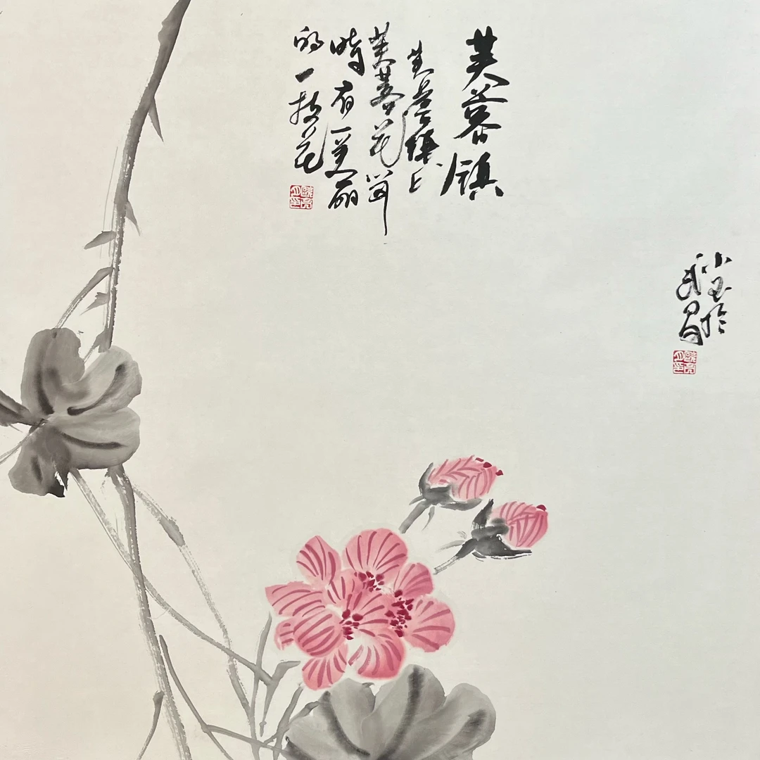 张大风艺术馆  欧亮月绘画作品《芙蓉镇》Y91，尺寸68X68cm
