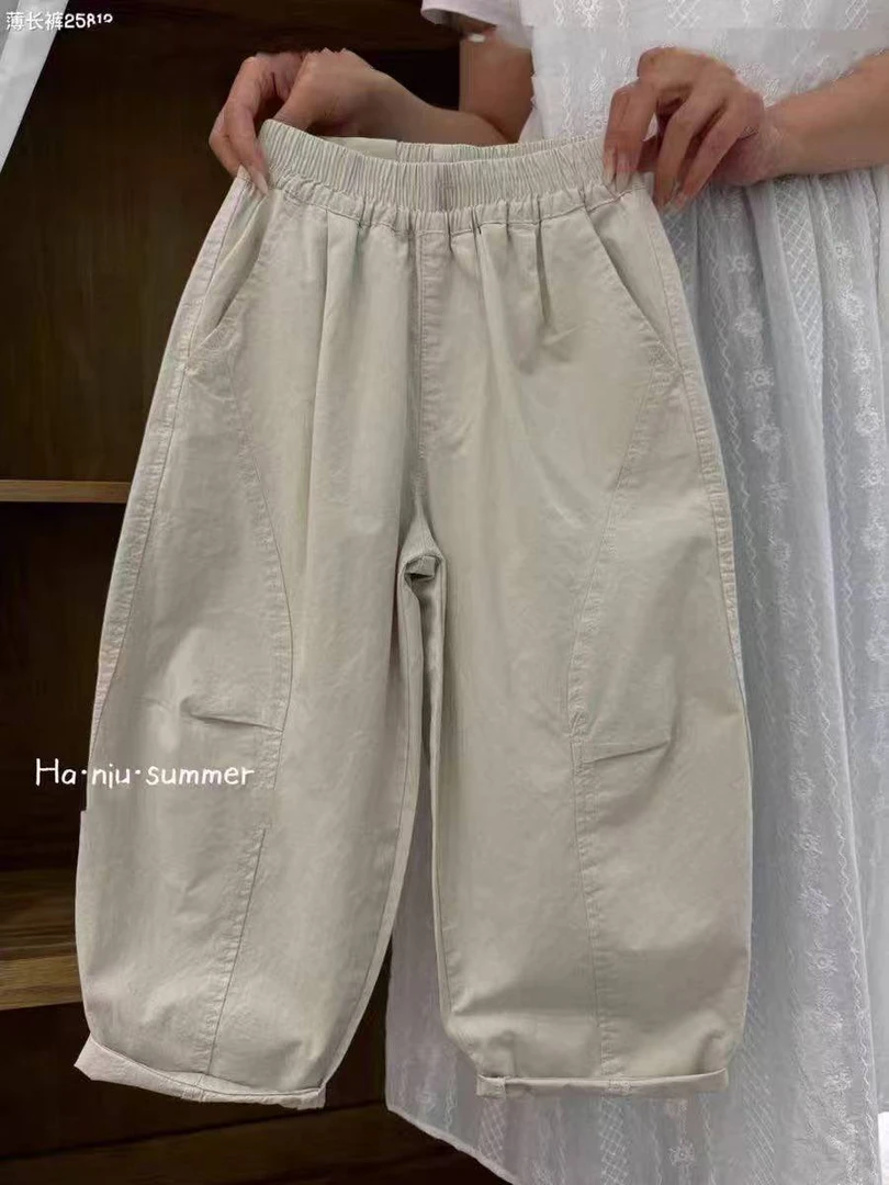 2025新款夏季轻薄男童休闲裤夏款洋气宽松长裤薄款儿童裤子潮