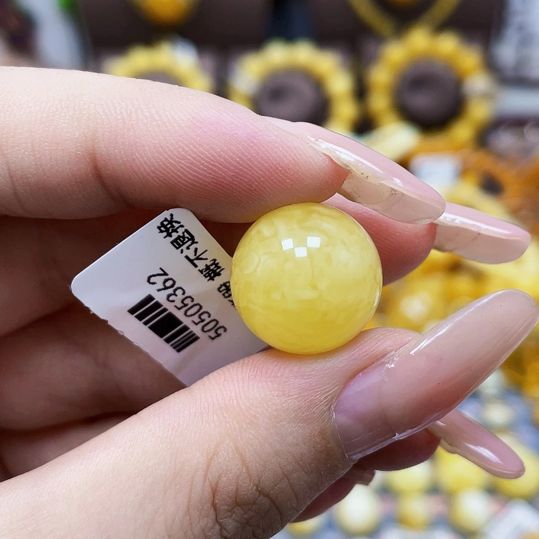 未镶嵌琥珀珠宝奇石16mm虎皮妖花.福利款