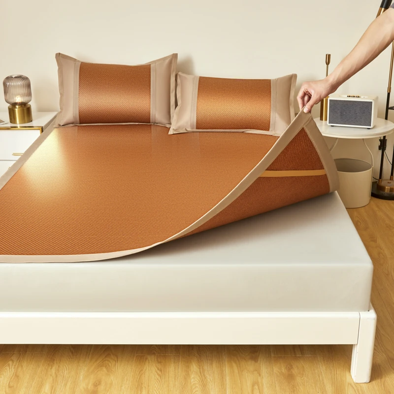 正反两面藤席凉席1.8米2米藤席加厚高端1.5m家用双人床空调席爆款