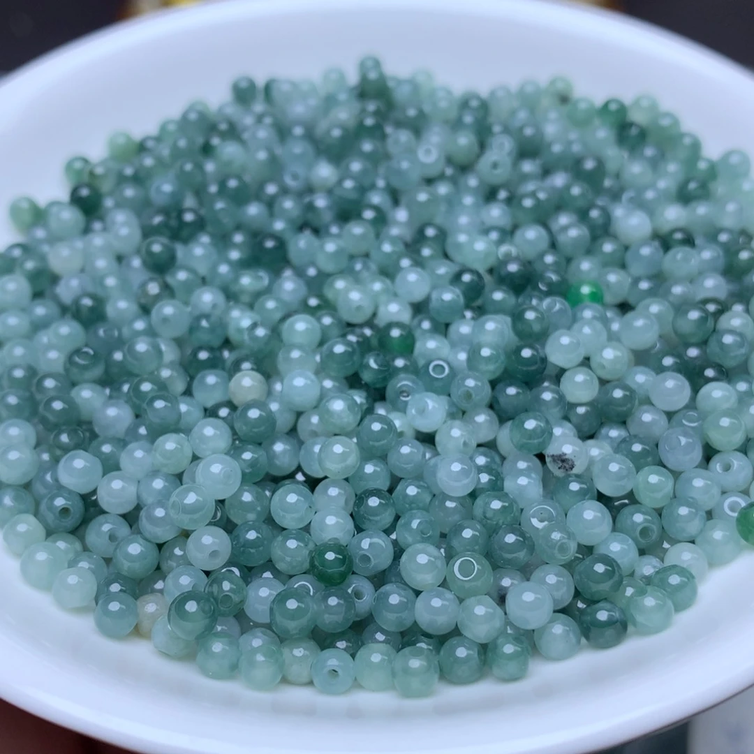 【闪购商品】翡翠手链未镶嵌卡3.5冰蓝水100个