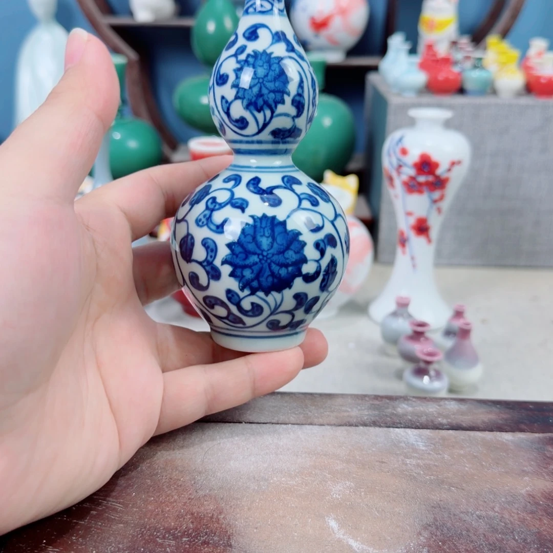 陶瓷手工小花器摆件