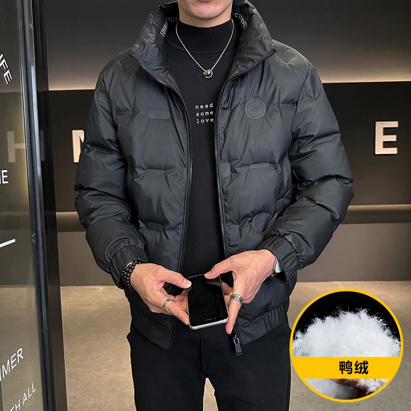 短款轻薄羽绒服男士2024新款鸭绒立领休闲保暖冬季外套