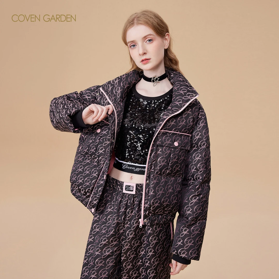 【媛媛女王专享】哥文花园摩登短款面包服羽绒服CTC3332338